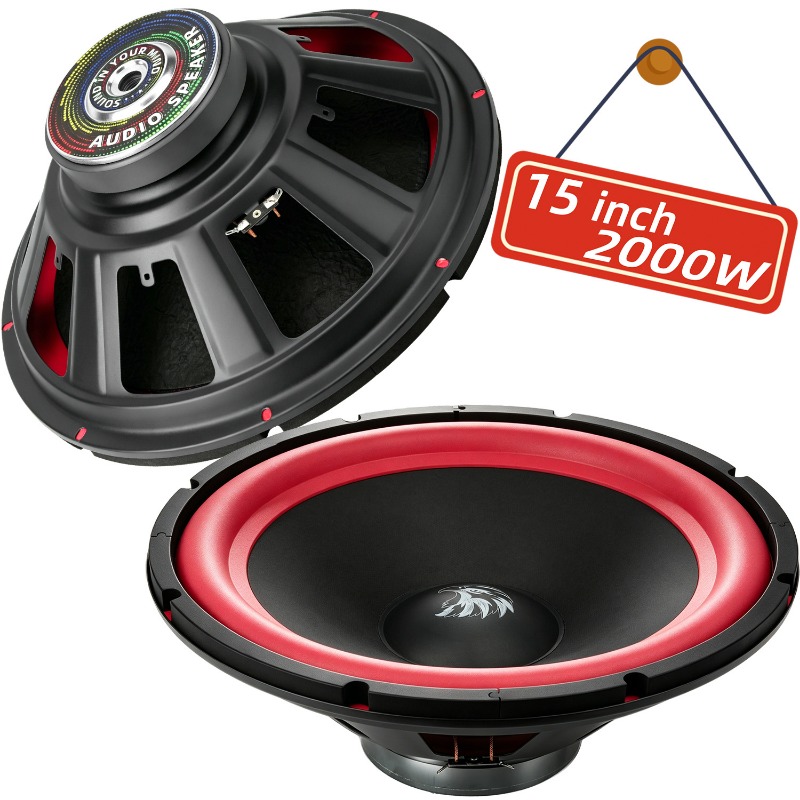 Audio Home Cinema - 1 szt. 15-calowy subwoofer samochodowy 2000W