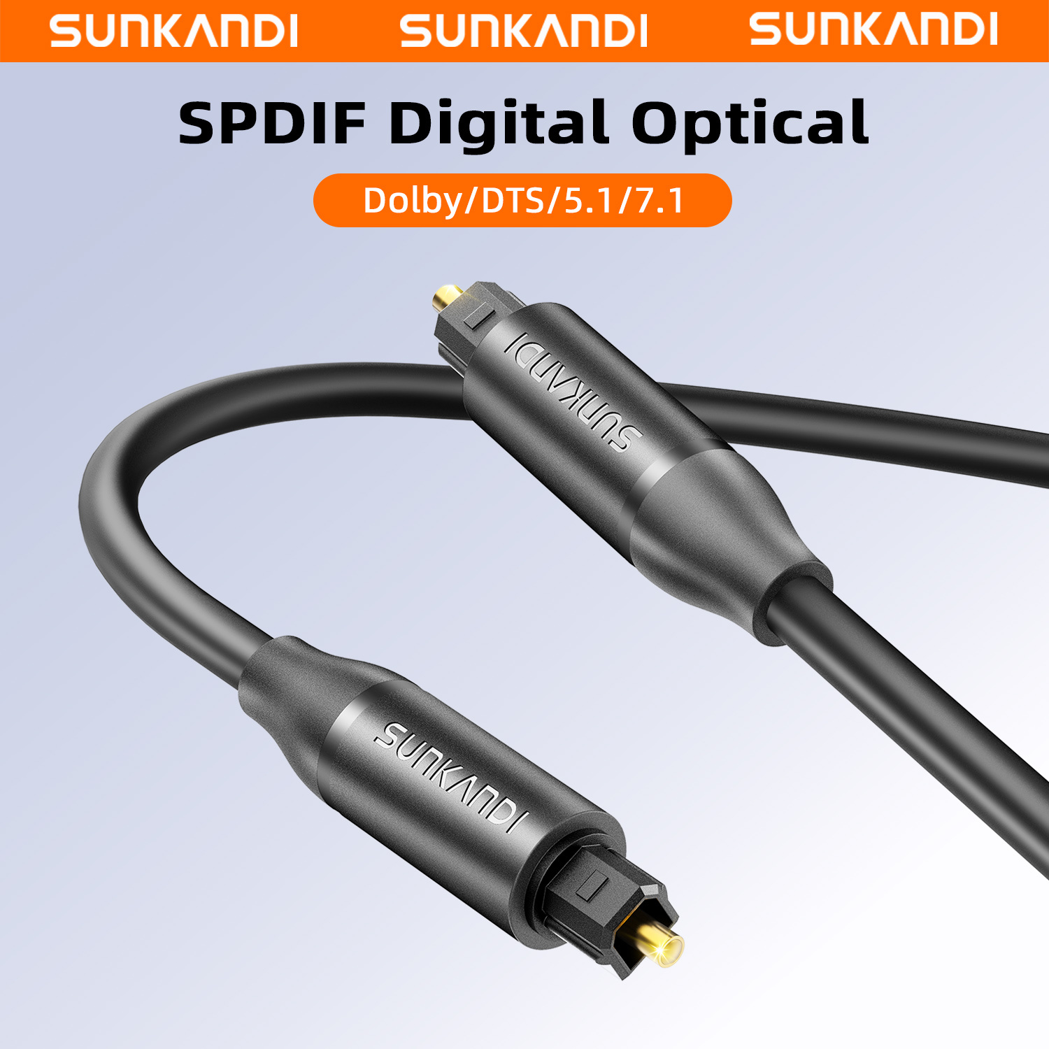 Audio Home Cinema - Kabel audio optyczny SUNKANDI, światłowodowy kabel