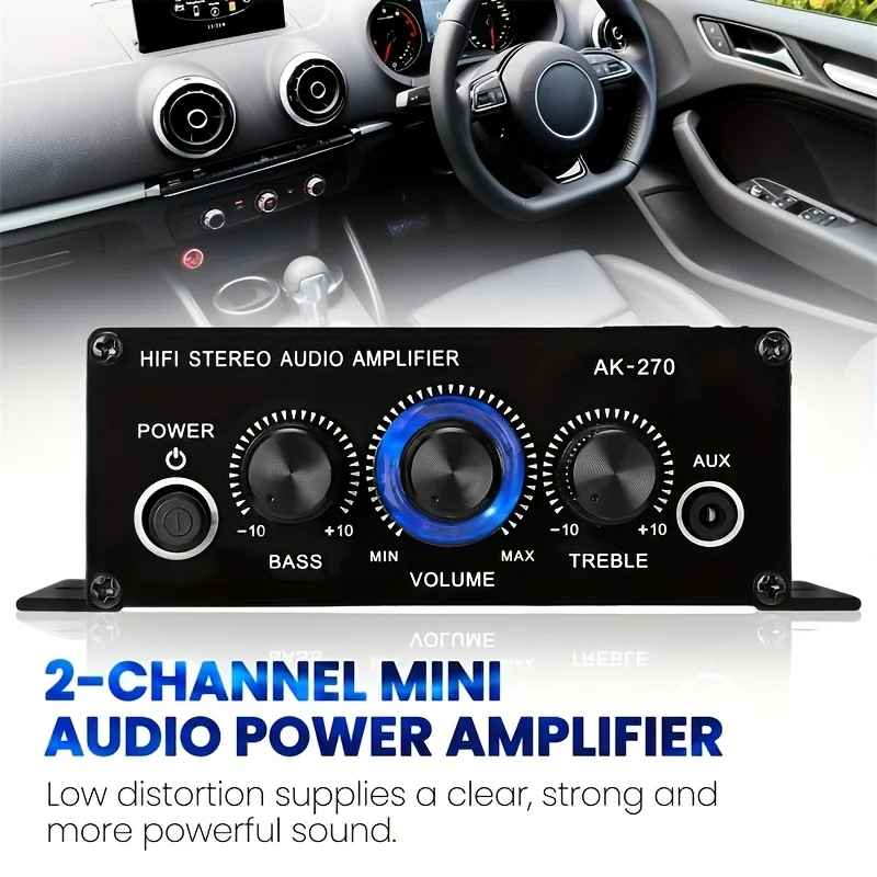 Wzmacniacz HIFI AK-270, 2.0 ka – Audio Home Cinema recenzja i cena