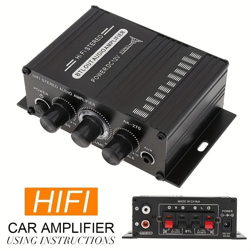 Wzmacniacz HIFI AK-270, 2.0 ka – Audio Home Cinema recenzja i cena