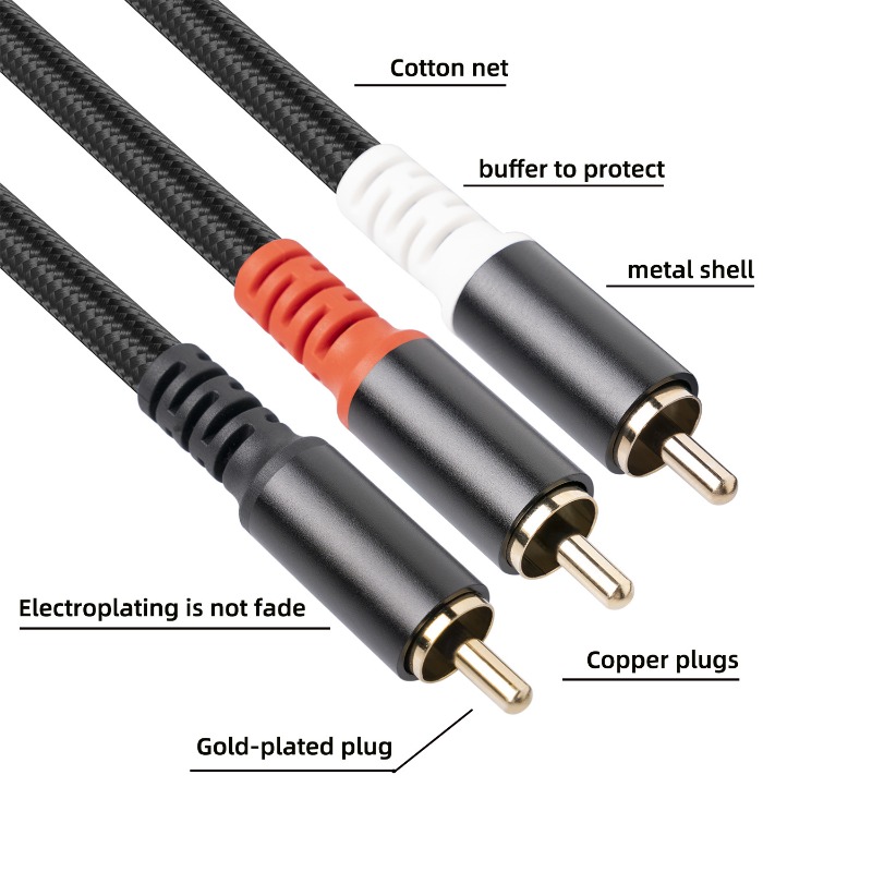 Kabel audio 1/2/3M 1 RCA męski – Audio Home Cinema recenzja i cena