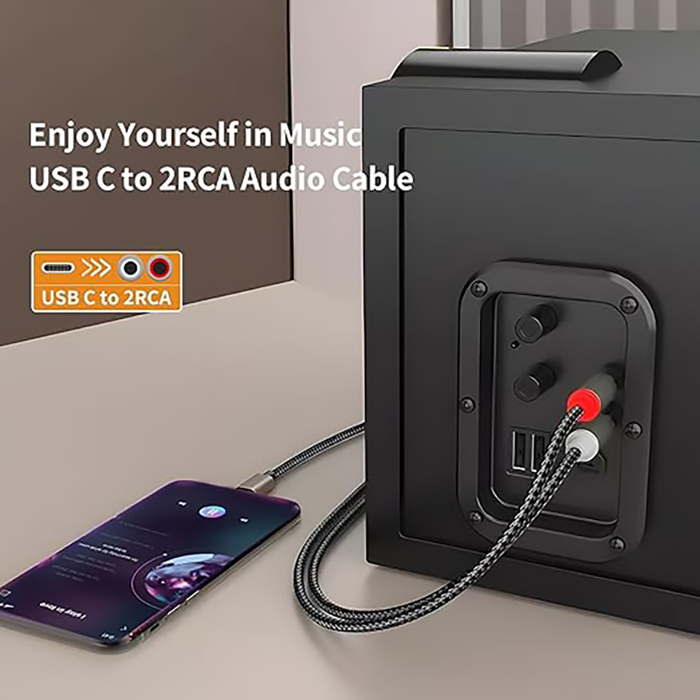 Kabel audio USB C do 2 RCA, ro – Audio Home Cinema recenzja i cena